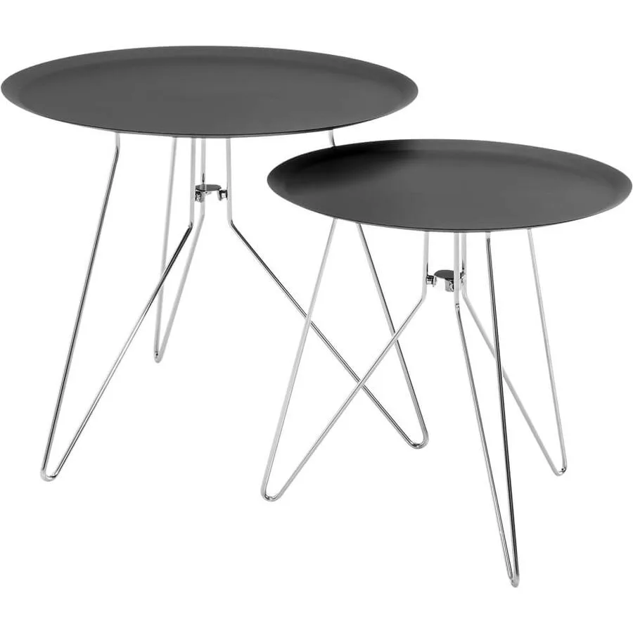 Beistelltisch Köniz anthrazit Metall B 50 H 45 cm