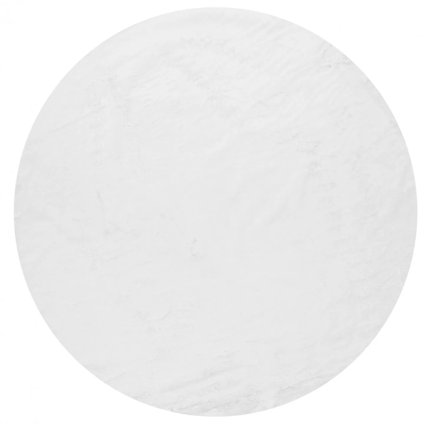 Runde tepper - Aranga Super Soft Fur (hvit) (Størrelse: Ø 240 cm)