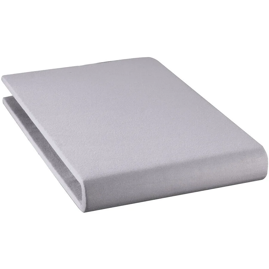 Fixleintuch Rahel Schiefer Baumwolle 90 x 200 cm - Material: 94% Bio Baumwolle GOTS / 6% Elasthan