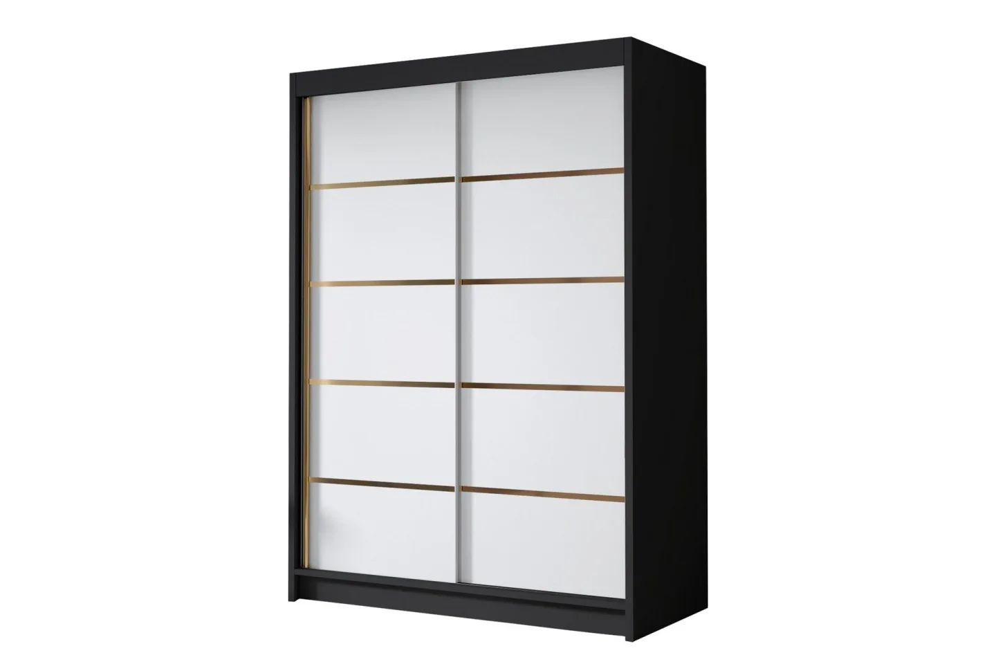 Lungos Garderob 120x200 cm - Vit/Svart