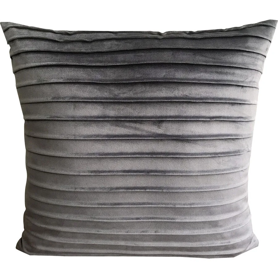 Zierkissen Elisa anthrazit Polyester B 45 T 45 cm
