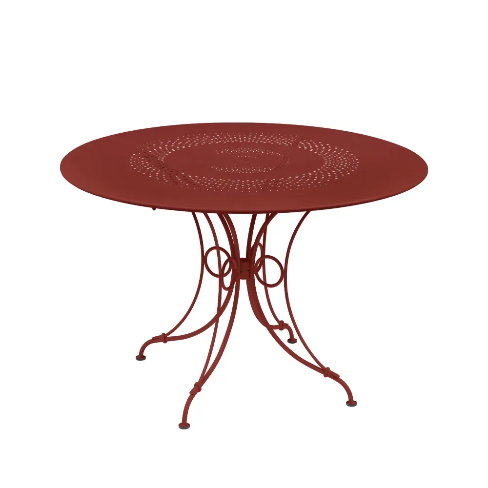 Fermob 1900 bord Ø117 cm Chili (röd)