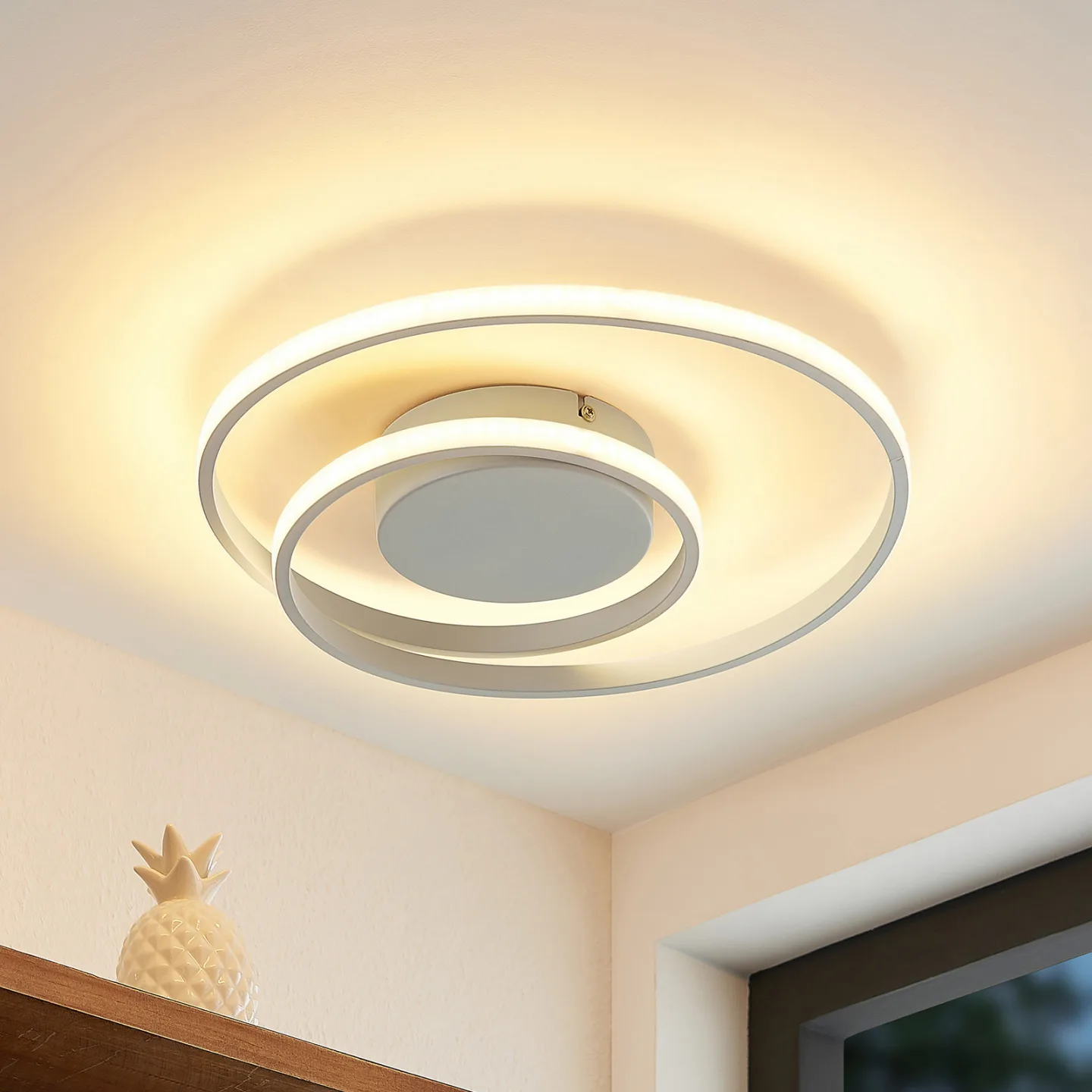 Emisua LED Plafond CCT Dim. White - Lindby - Vardagsrum - Modern - Aluminium - Med flera ljuskällor