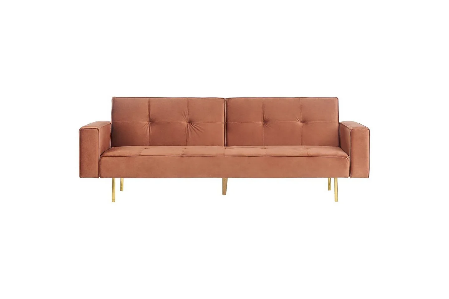 Bäddsoffa Visnes Brun, Guld - Brun, Guld