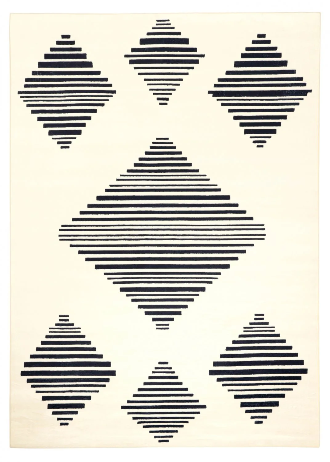 Wilton-teppe - Carmen (krem/svart) (Størrelse: 200 x 280 cm)