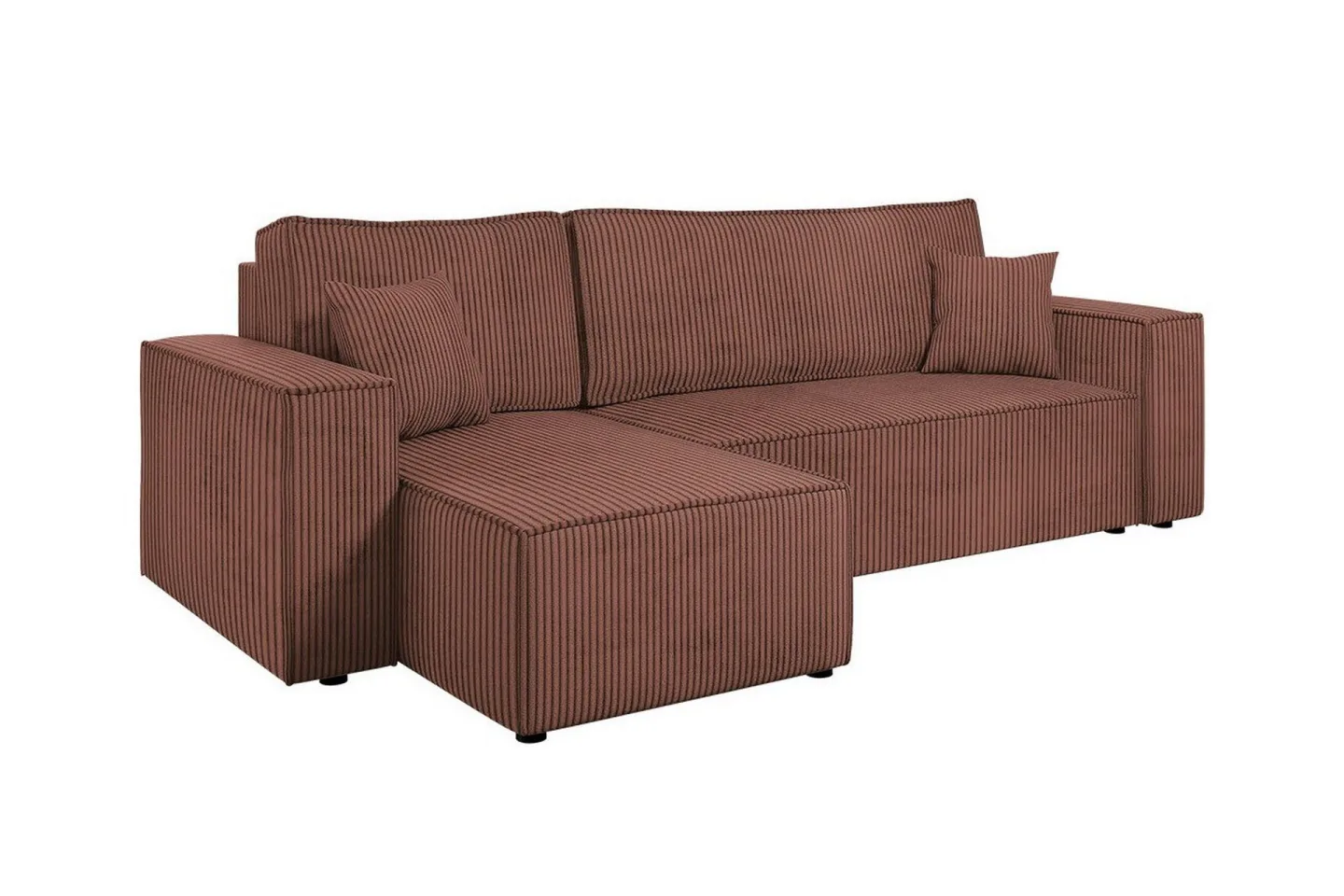 Magston 3-sits Hörnbäddsoffa - Rosa