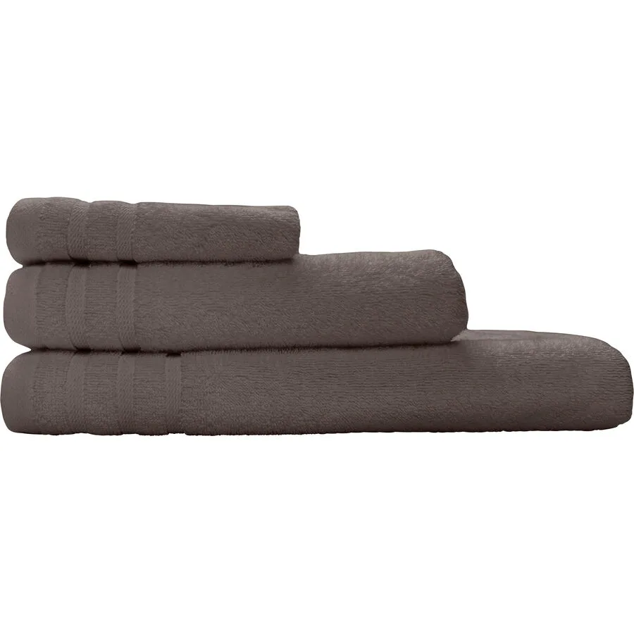 Handtuch Aron taupe Baumwolle