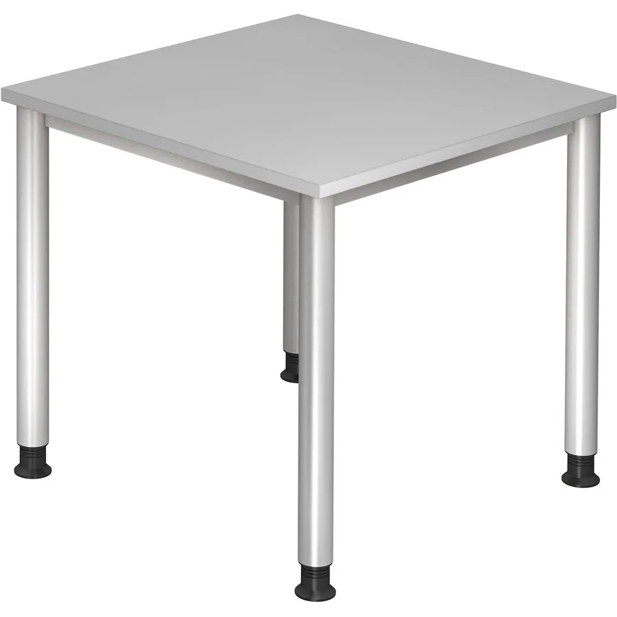 Schreibtisch Office grau Holzwerkstoff Höhenverstellbar B 80 T 80 cm