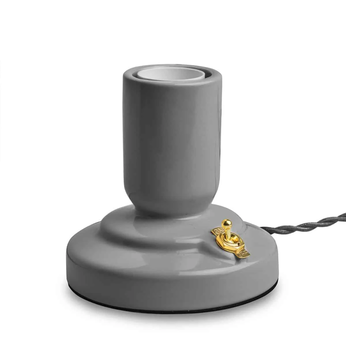 Bordslampa Retro Porslin Grå