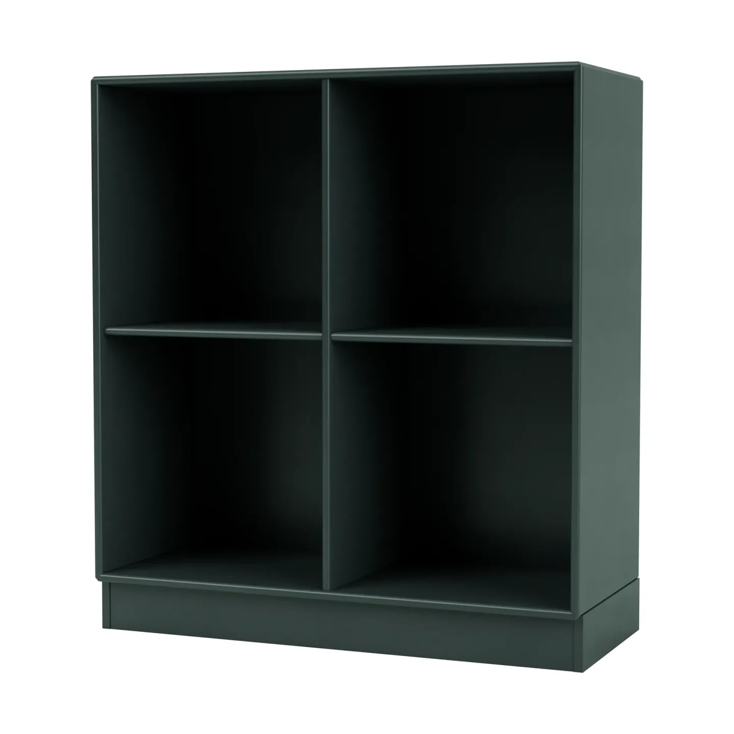 Montana SHOW hylla 69,6x69,6 cm, sockel 7 cm 163-BlackJade