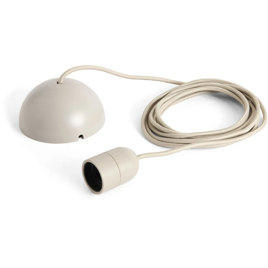 Designer-Pendellampenfassung HAY Common E27 beige - Farbe: beton grau