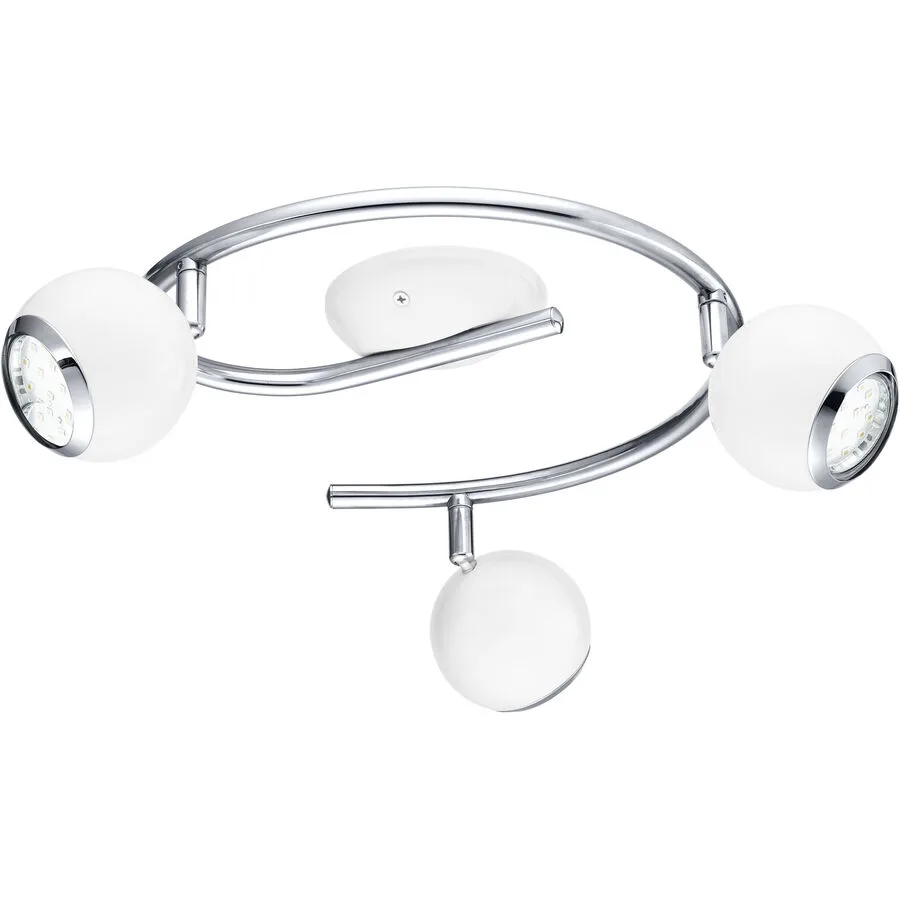 Eglo Spot Bimeda Weiss/Grau Stahl 34.5 cm - Farbe: weiss/chrom - Lichtfarbe: Warmweiss
