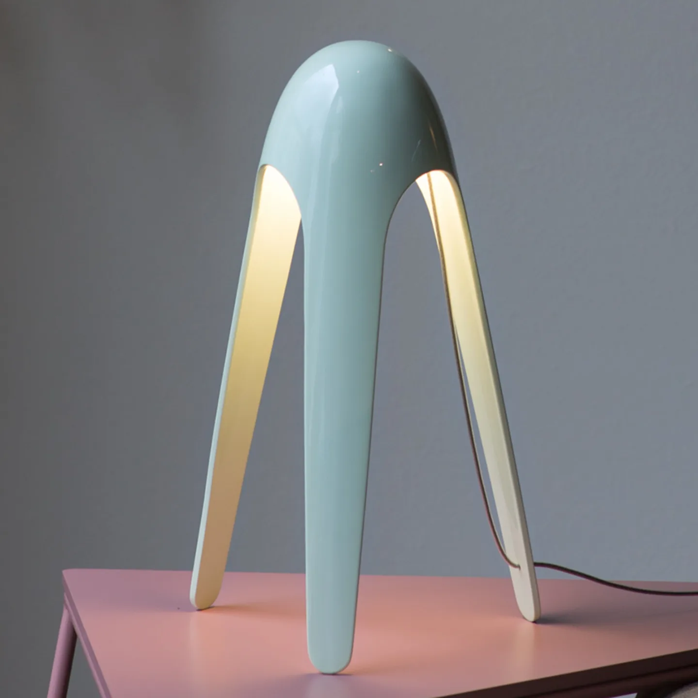 Cyborg Bordlampe Blå - Martinelli Luce - Stue - Design - Metal