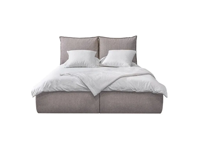 Kastenbett BOBOCHIC GARANCE 160x200cm stoff beige
