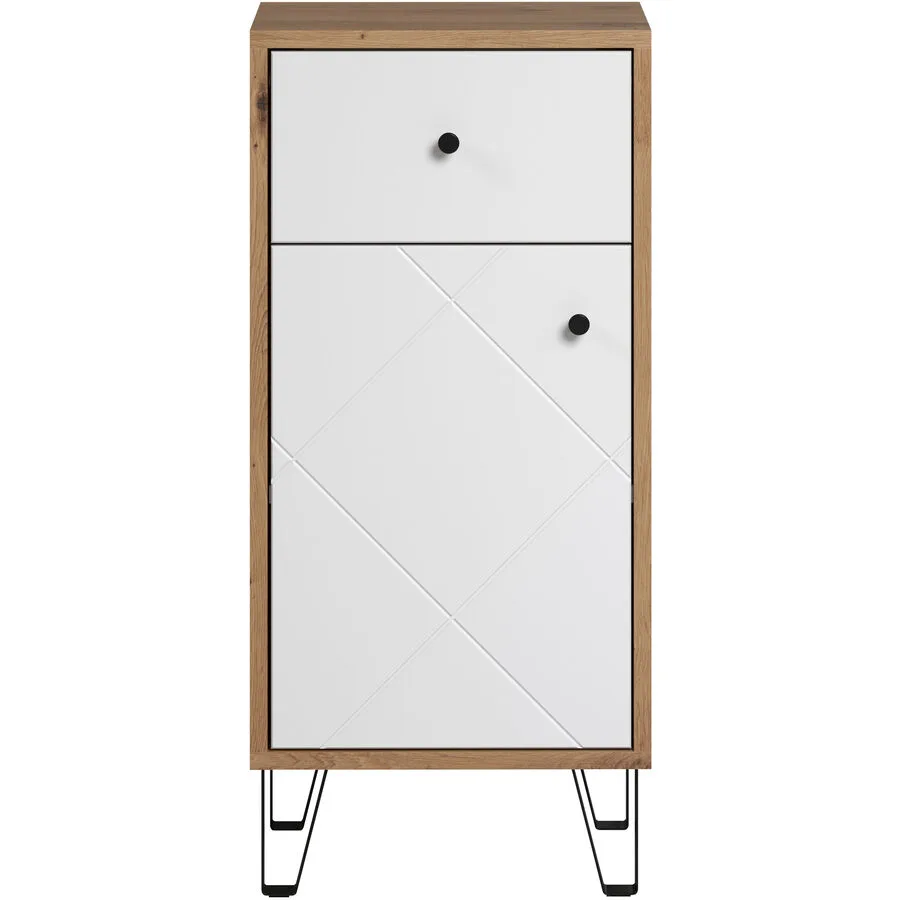 Badezimmerschrank Keaton eiche Holzwerkstoff B 36 T 29 H 79 cm