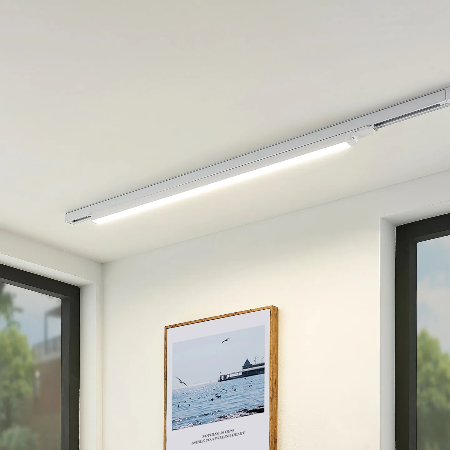 Harlow LED-skenbelysning, vit, 109 cm - Arcchio - Arbetsrum / hemkontor - Modern - Aluminium - Med en ljuskälla