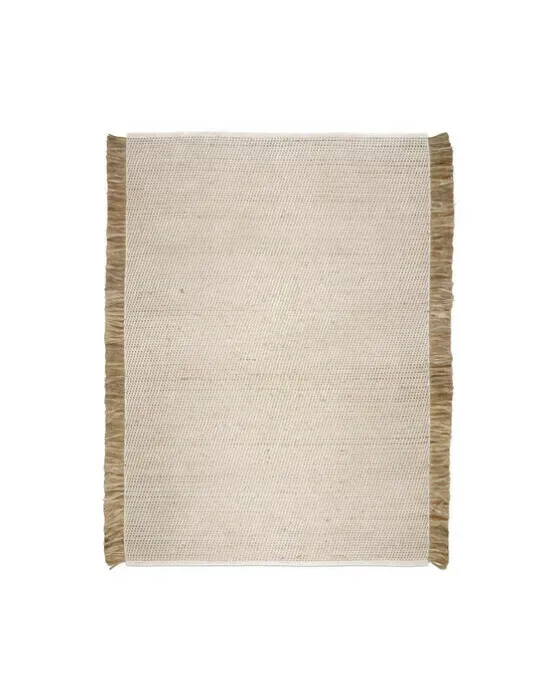 Goa tæppe hvidt/jute