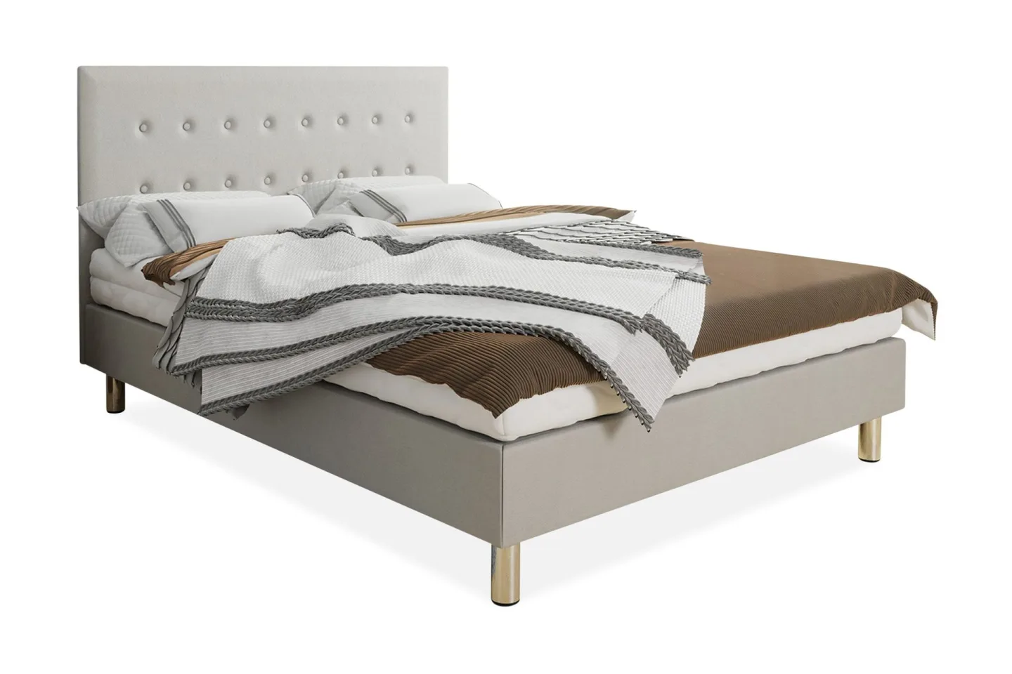 Lux Kontinentalsäng 140x204 cm - Beige