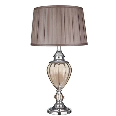 Searchlight - Greyson 68cm - Bordslampa - Krom/amber