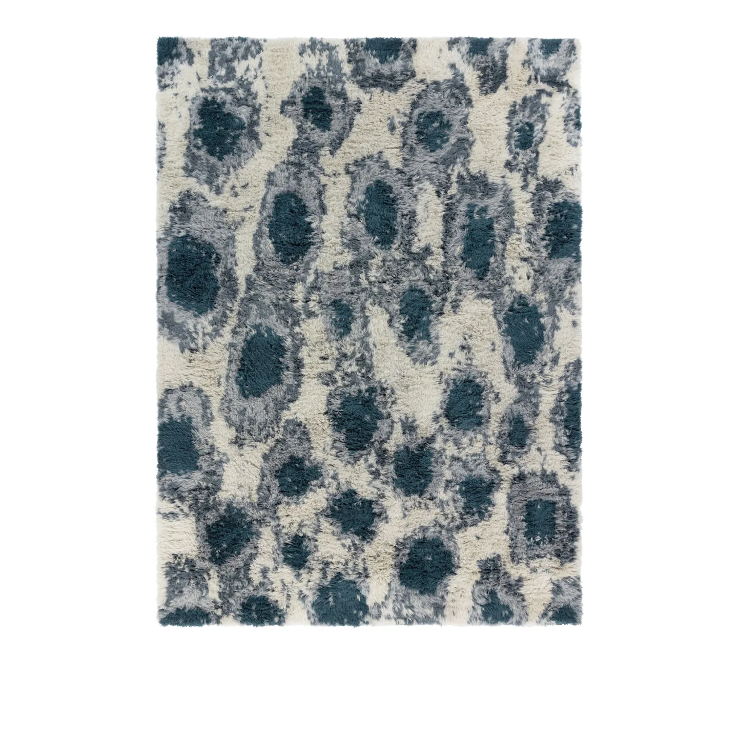 HEM - Monster Rug - Dark Teal/Off-white - Ullmattor - Siri Carlén - Grön,Vit - Ull
