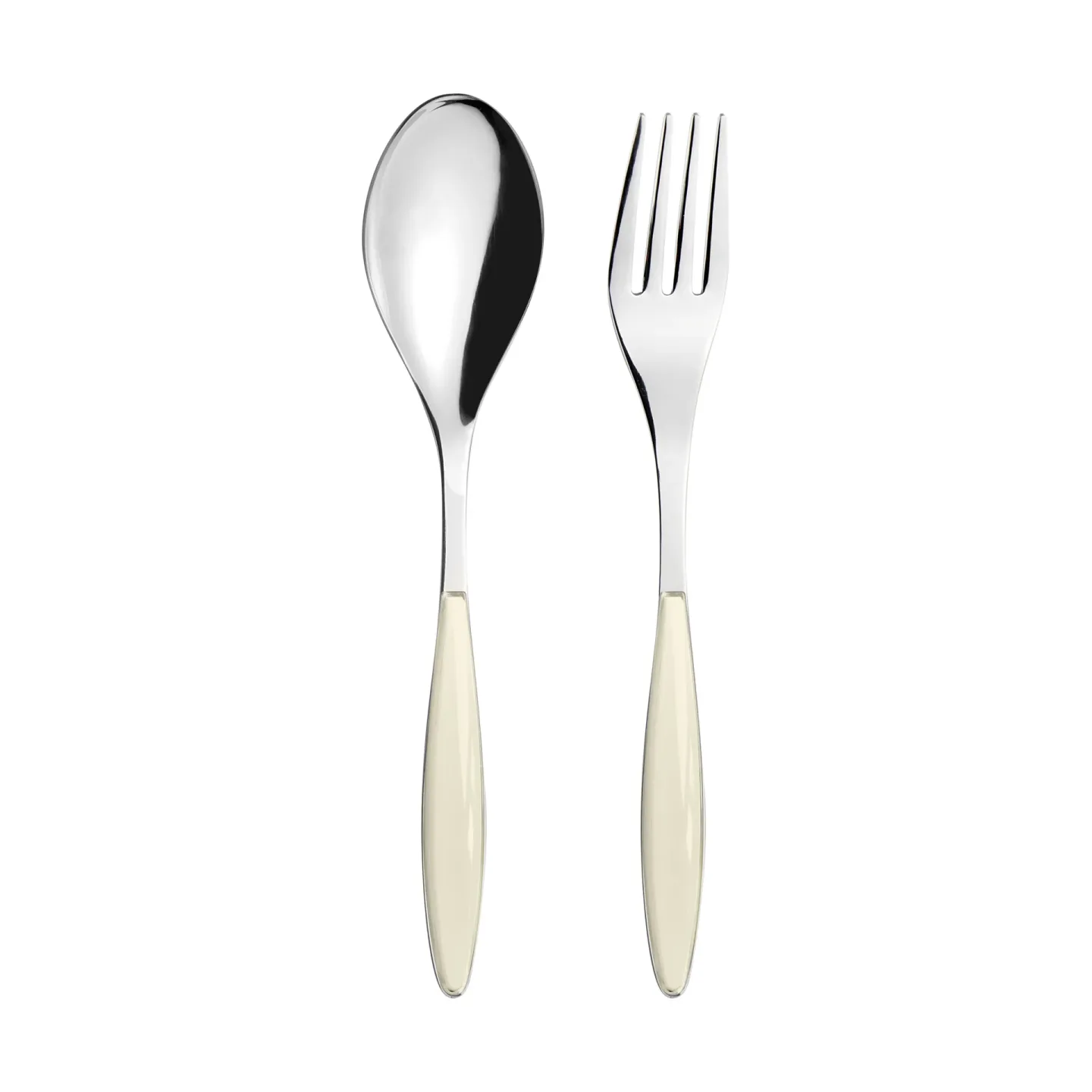 Guzzini Feeling Servierbesteck Cream, 2-teilig