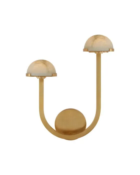 Pedra 15" Asymmetrical Left Sconce Antique Brass