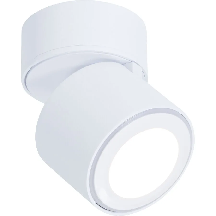 Spot Derby Weiss Metall 8.7 cm 10.9 cm - LED - Lichtfarbe: Warmweiss - LED Energiesparlampen