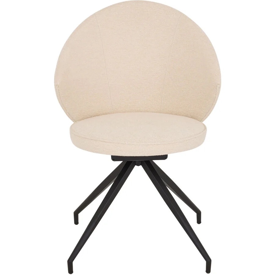 Stuhl Willisau Bosa Stoff ivory drehbar - Schweizer Möbelhersteller