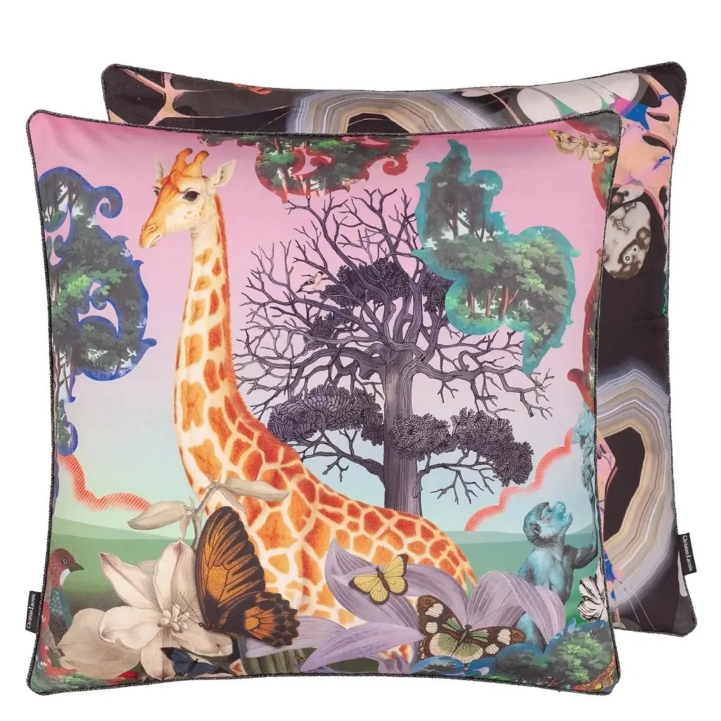 Designers Guild Kissen Novafrica Sunrise - Flamingo Mehrfarbig | Schubiger Möbel