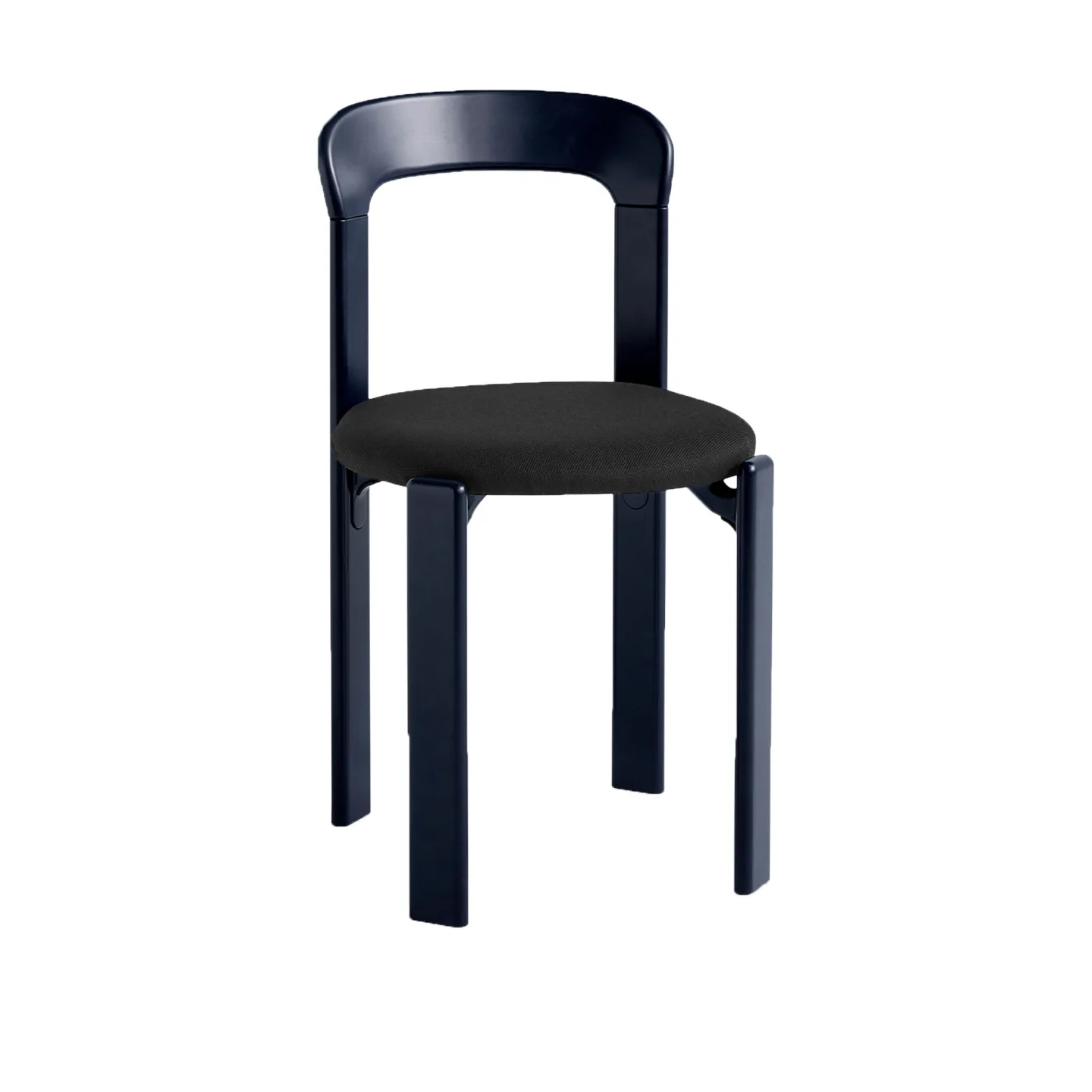HAY - Rey Chair - Deep blue waterbased lacquered beech, seat upholstery Steelcut 190 REY22 - Matstolar - Bruno Rey - Blå - Trä