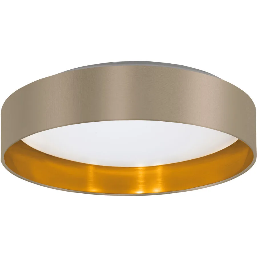 Eglo Deckenlampe Maserlo 2 Weiss Stahl/Kunststoff 9 cm - Material: Kunststoff/Stahl - LED - Lichtfarbe: Warmweiss - LED Energiesparlampen