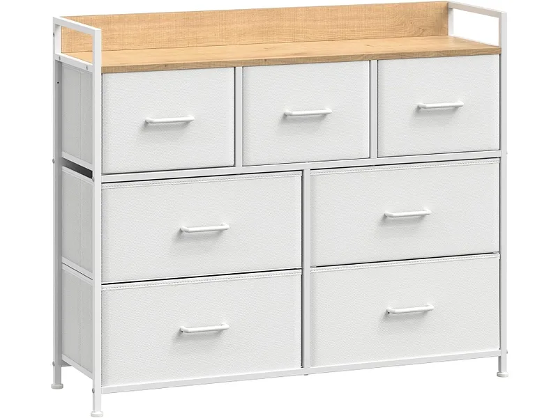 Kommode SONGMICS SADY 7 Schubladen 28.5x98x85cm weiss