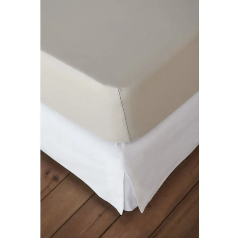 Living Home Fixleintuch Elastic stein Baumwolle/Kunstfaser 90 x 190 cm - Material: 94% Baumwolle, 6% Elasthan