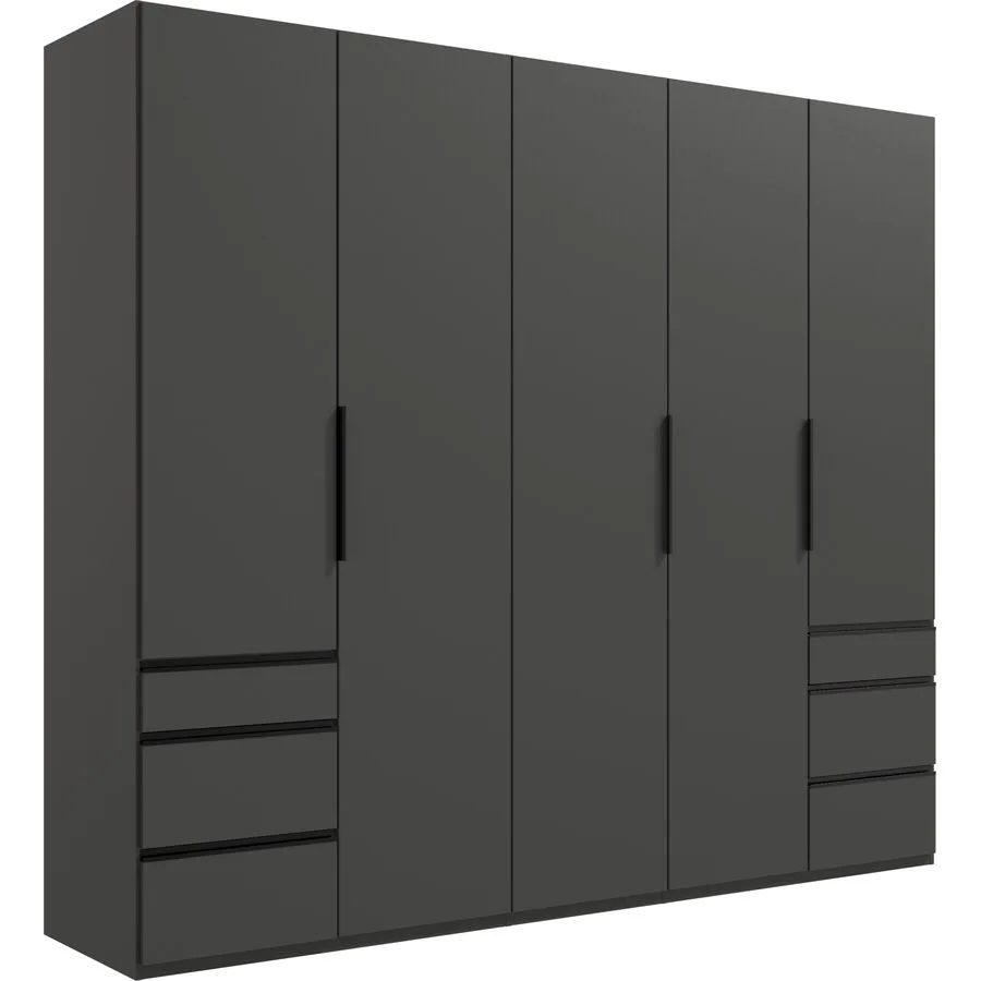 Kleiderschrank Sanko graphit Holzwerkstoff B 250 cm