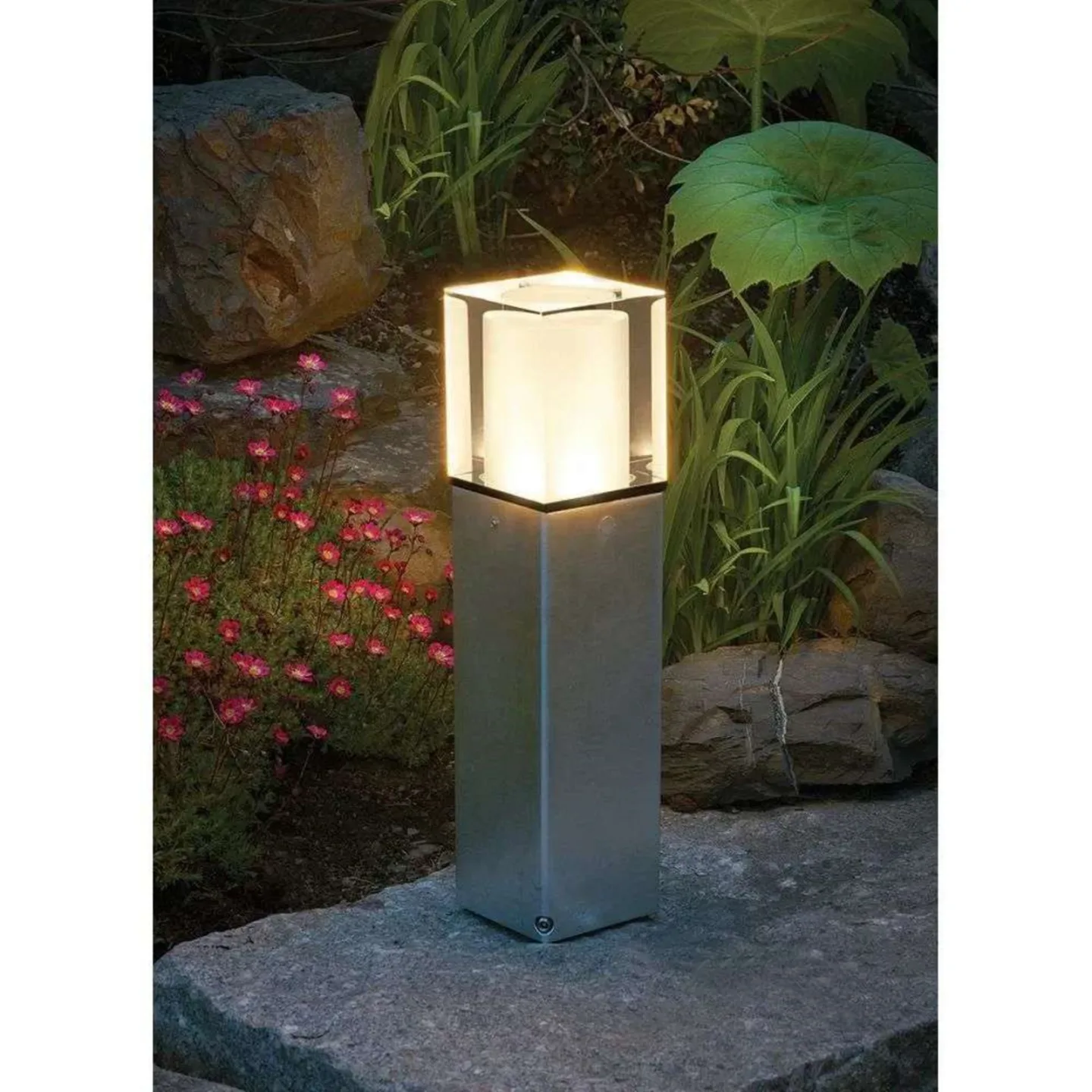 Arendal LED Pullert H370 Galvanized - Norlys - Metal