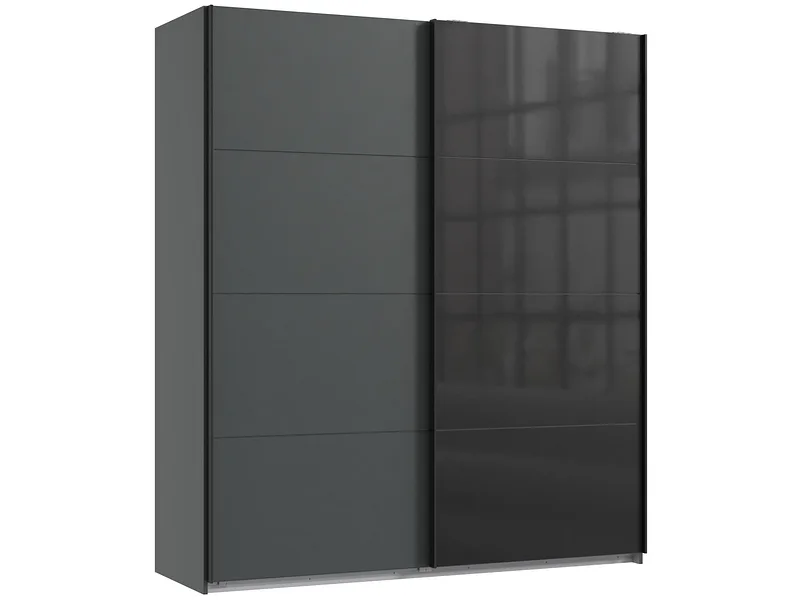 Schwebetürenschrank MIDNIGHT grafit 2 Türen