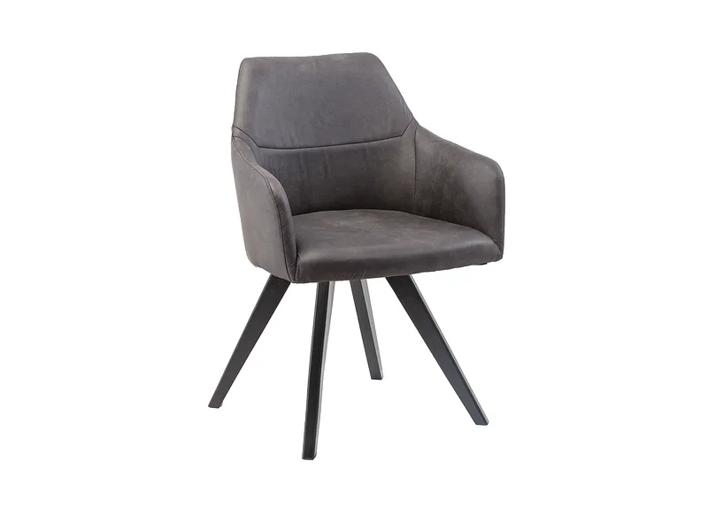 Stuhl AROSA Stoff schwarz