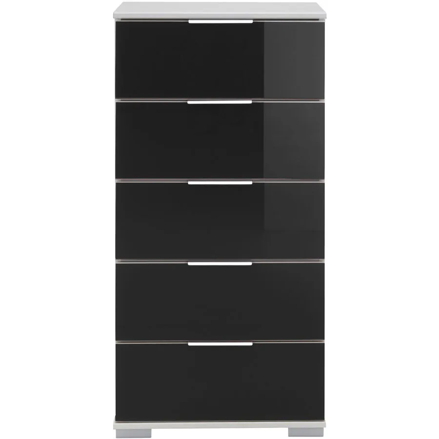 Kommode Peyton C schwarz Holzwerkstoff B 49 H 102 cm
