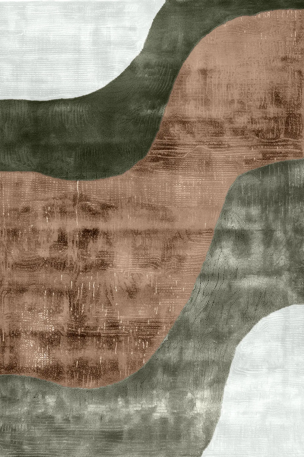 Wilton-teppe - Barcelona (brun) (Størrelse: 200 x 280 cm)