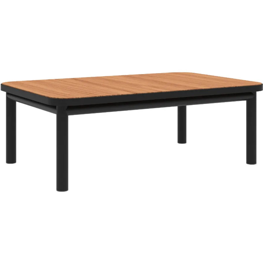SACKit Loungetisch Kirra schwarz Teak B 110 H 40 cm