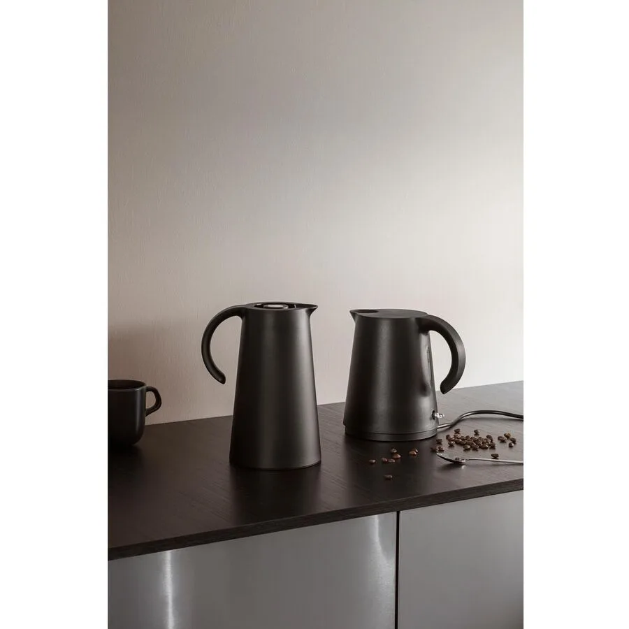 Thermokanne Eva Solo Schwarz Glas H 23.5 cm