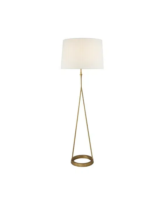 Dauphine Floor Lamp Gilded Iron/Linen