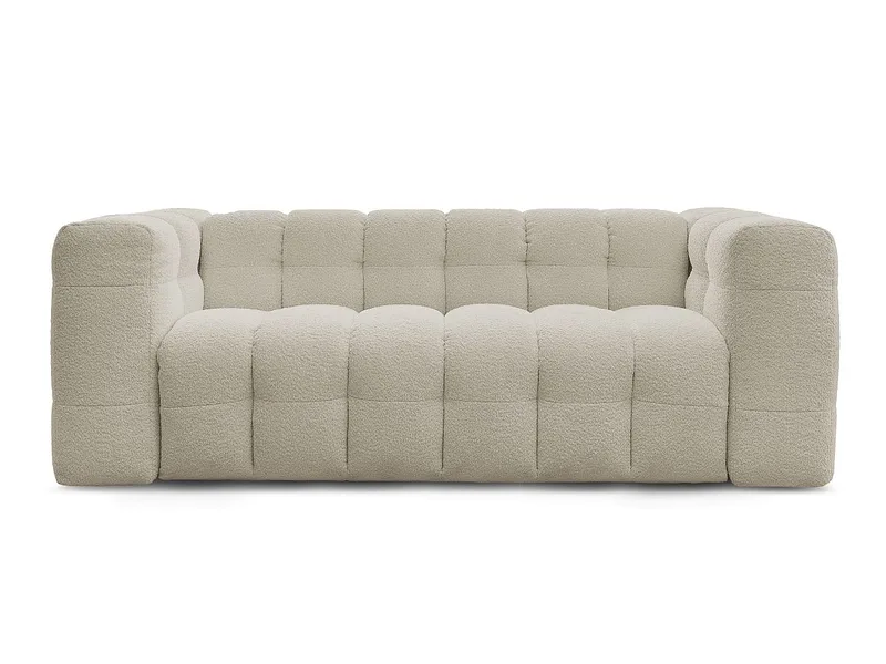 3er Sofa BOBOCHIC CLOUD Boucle-Stoff beige