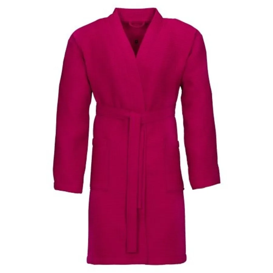 Bademantel Rom M Cranberry Baumwolle M