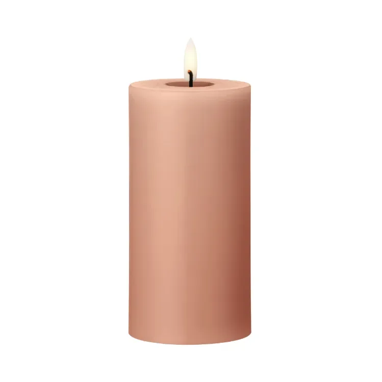 ester & erik ester & erik Blockkerze LED 20 Rosy caramel, 15cm