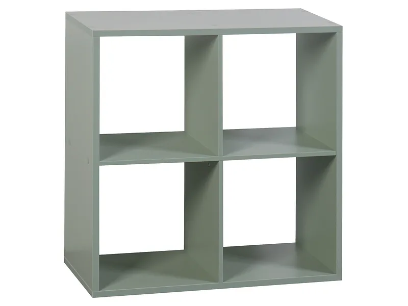 Regal CUBO 29.5x72.7x72.8cm 4 Fächer grün