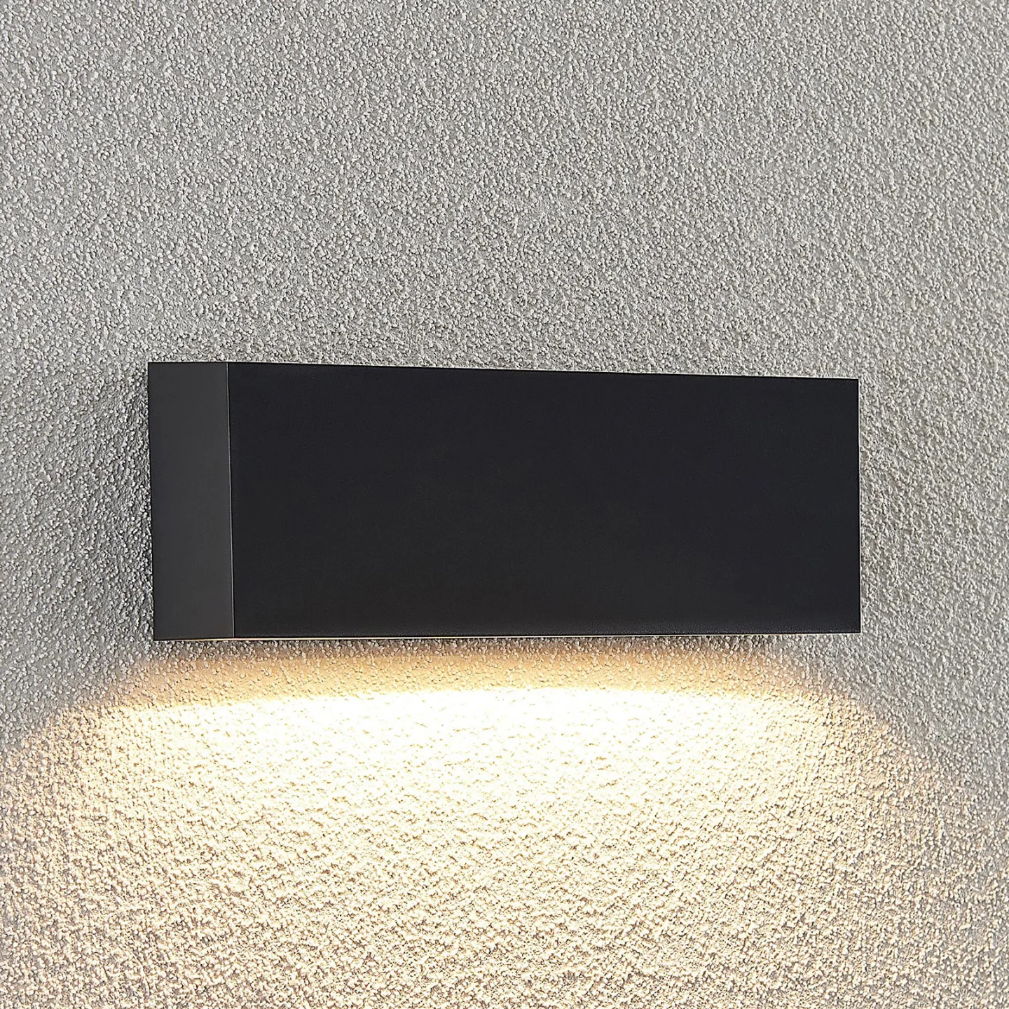 Jarte Down Außen Wandleuchte Dark Grey - Lindby - Balkon - Modern - Kunststoff - Eckig