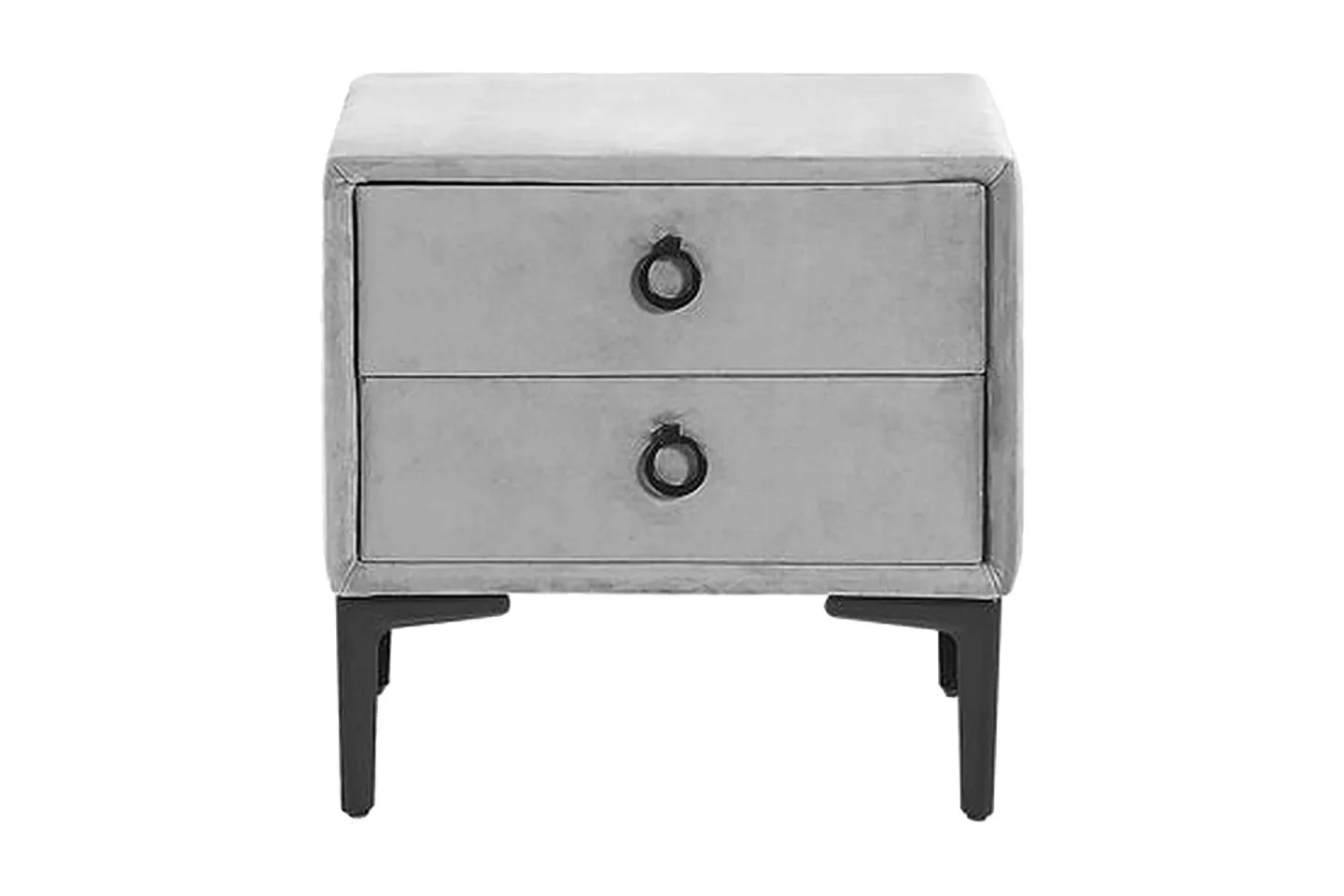 Sezanne Sängbord 44 cm - Sammet/Grå