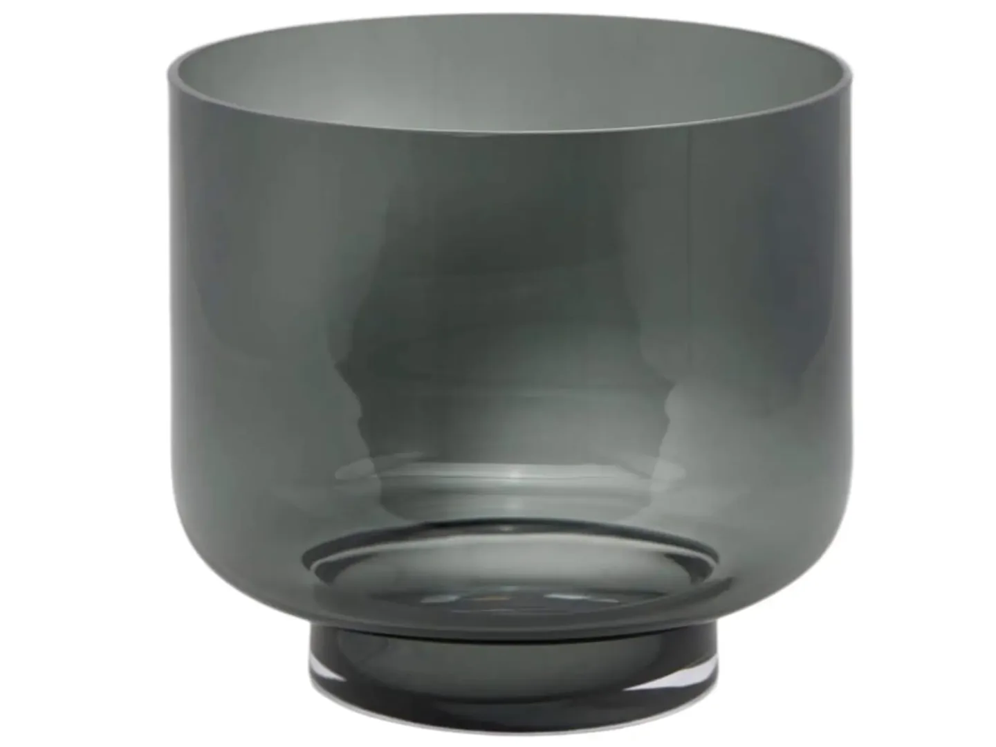 Edg Vase Zylinder Rauchglas H: 24 cm | Schubiger Möbel