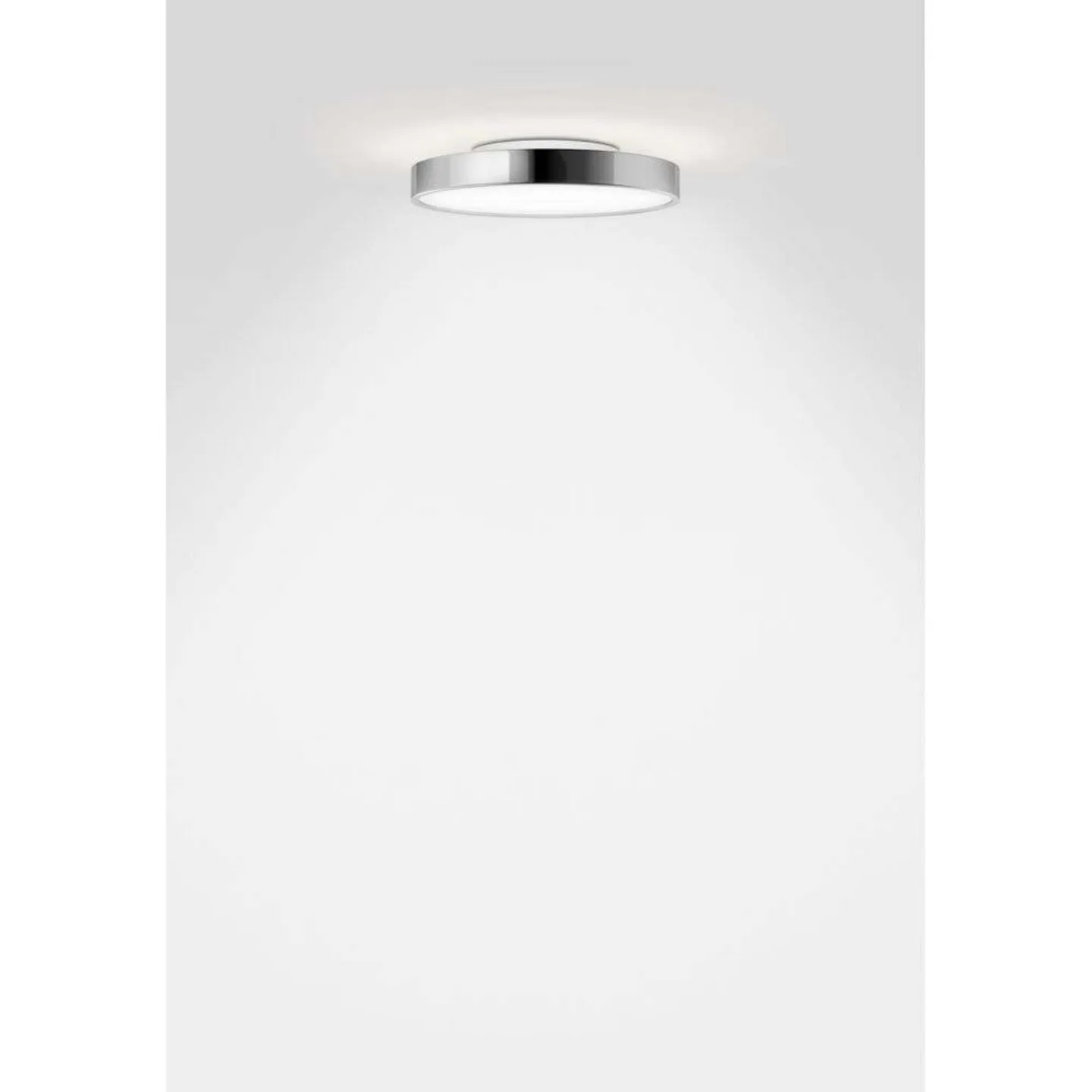 Slice² PI Deckenleuchte Ø225 Chrome - Serien Lighting - Wohnzimmer - Aluminium